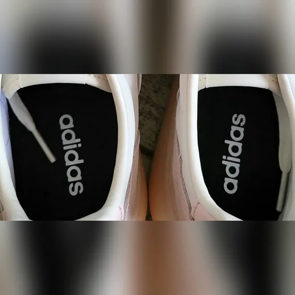 Adidas Women's Pink and White Sneakers - Picture 6 of 11